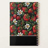 Niedliches, benutzerdefiniertes Erdbeermuster Planer (Rückseite)