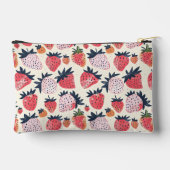 Niedliches, benutzerdefiniertes Erdbeermuster Zubehörtasche (Rückseite)