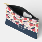 Niedliches, benutzerdefiniertes Erdbeermuster Zubehörtasche (Offen)