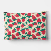 Niedliches, benutzerdefiniertes Erdbeermuster Zubehörtasche (Rückseite)