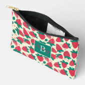 Niedliches, benutzerdefiniertes Erdbeermuster Zubehörtasche (Offen)