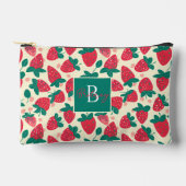 Niedliches, benutzerdefiniertes Erdbeermuster Zubehörtasche (Vorderseite)