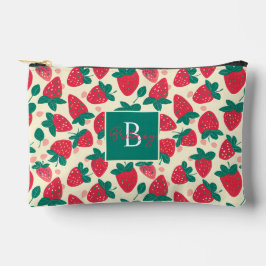 Niedliches, benutzerdefiniertes Erdbeermuster Zubehörtasche