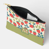 Niedliches, benutzerdefiniertes Erdbeermuster Zubehörtasche (Offen)