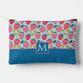 Niedliches, benutzerdefiniertes Erdbeermuster Zubehörtasche