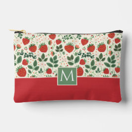 Niedliches, benutzerdefiniertes Erdbeermuster Zubehörtasche