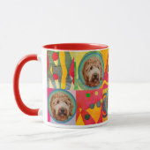 Niedliches benutzerdefiniertes Foto Hund Lover Mam Tasse (Links)