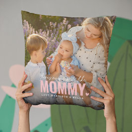 Niedliches benutzerdefiniertes Foto MOMMY-Geschenk Kissen