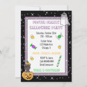 Niedliches benutzerdefiniertes Halloween Einladung (Rückseite)