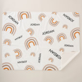 Niedliches benutzerdefiniertes Kinderzimmer Modern Sherpadecke (Vorderseite (Horizontal))