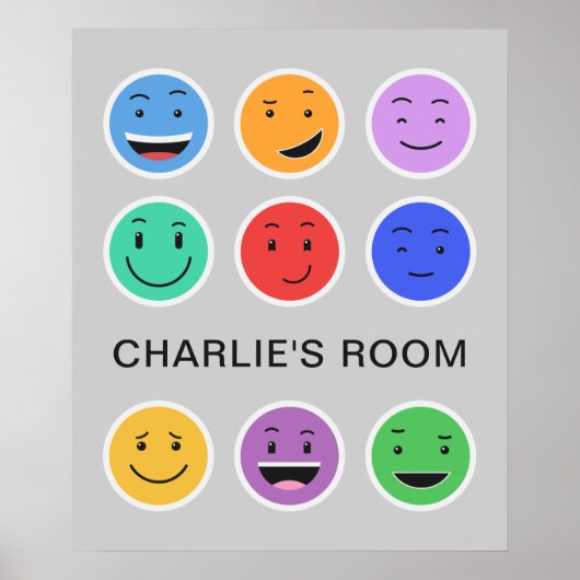 Niedliches benutzerdefiniertes Textposter Poster (Vorne)