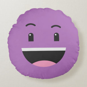 Niedliches, benutzerdefiniertes Textwerfer-Kissen Rundes Kissen