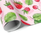 Niedliches Berry Wrapping-Papier Geschenkpapier (Rolleneckpunkt)
