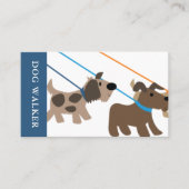 Niedliches Berufliches Foto für Dog Walker Pet Sit Visitenkarte (Vorderseite)
