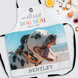 Niedliches Best Dog Mama Foto Schürze