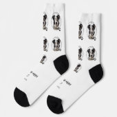 Niedliches Best Dog Mama Foto Socken (Linkes Detail)
