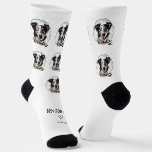 Niedliches Best Dog Mama Foto Socken