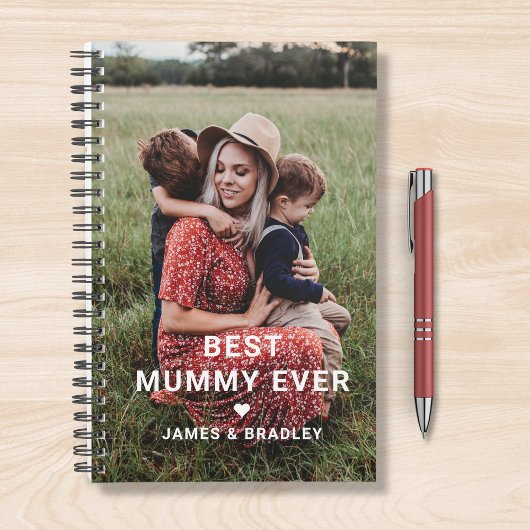 Niedliches Best Mummy Ever Heart Mother Day Foto Planer