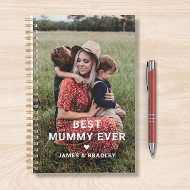 Niedliches Best Mummy Ever Heart Mother Day Foto Planer