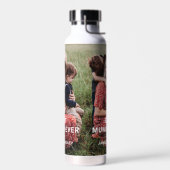 Niedliches Best Mummy Ever Heart Mother Day Foto Trinkflasche (Links)