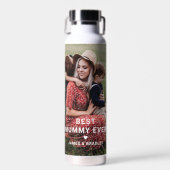 Niedliches Best Mummy Ever Heart Mother Day Foto Trinkflasche (Vorne)