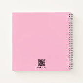 Niedliches "Beste Mama je" Herz 3-Foto, Rosa & Wei Notizblock (Rückseite)