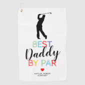 Niedliches Bestes Daddy Par Golf Handtuch (Vorderseite)