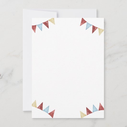 Niedliches Biber 1. Geburtstag Party Einladung (Rückseite)