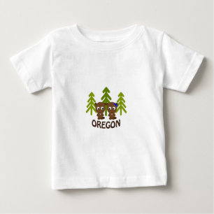 Niedliches Biber Couple - Oregon Baby T-shirt