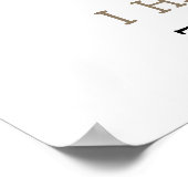 Niedliches Biber Erster Geburtstag Meilenstein Geb Poster (Ecke)