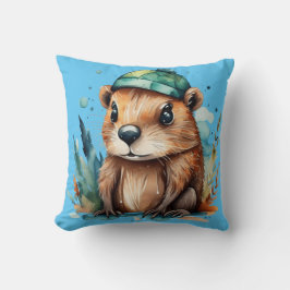 Niedliches Biber-Kissen Kissen