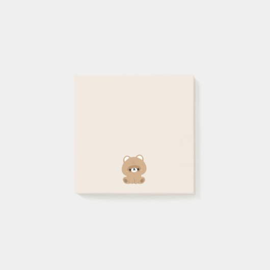 Niedliches Biber Post-it Klebezettel (Vorderseite)