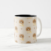 Niedliches Biber Zweifarbige Tasse (VorderseiteRechts)