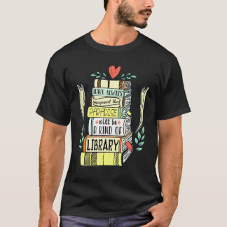 Niedliches Bibliothekslesedesign T-Shirt