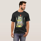 Niedliches Bibliothekslesedesign T-Shirt (Vorne ganz)