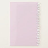 Niedliches Bichon Frise mit Blume Wasserfarbe Kuns Planer (Rückseite)