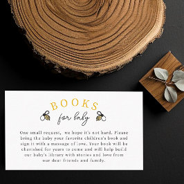 Niedliches BienenBaby-Duschbuch für Babybriefe Begleitkarte