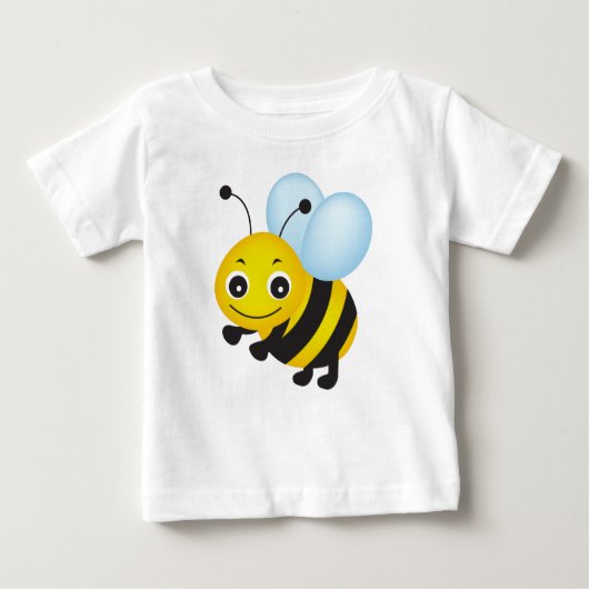 Niedliches Bienendesign Baby T-shirt (Vorderseite)