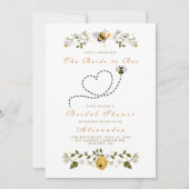 Niedliches Bienenherz-Brautparty Einladung (Vorderseite)