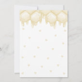 Niedliches Bienenhoney Erste Bee-Day Time Kapselka Einladung (Rückseite)