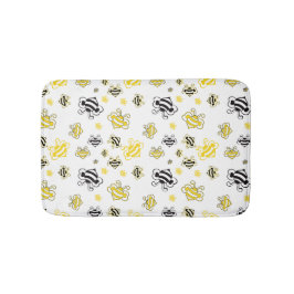 Niedliches Bienenmuster Badematte