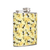 Niedliches Bienenmuster Flachmann (Rechts)