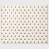Niedliches Bienenmuster. Gelbe Tierchen Geschenkpapier (Flach)