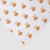 Niedliches Bienenmuster. Gelbe Tierchen Seidenpapier (Ausschnitt)