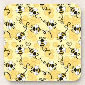Niedliches Bienenmuster Getränkeuntersetzer (Vorderseite)