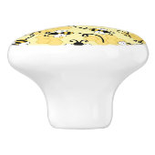 Niedliches Bienenmuster Keramikknauf (Seitenansicht)