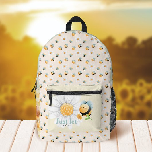 Niedliches Bienenmuster Kids-Backpack Bedruckter Rucksack