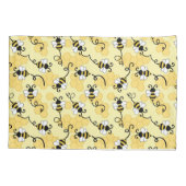 Niedliches Bienenmuster Kissenbezug (Rückseite)