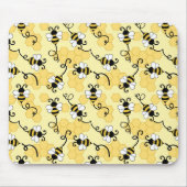 Niedliches Bienenmuster Mousepad (Vorne)