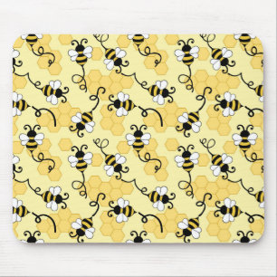 Niedliches Bienenmuster Mousepad